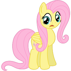 Size: 2880x2880 | Tagged: safe, artist:wildtiel, fluttershy, pegasus, pony, high res, simple background, solo, transparent background, vector
