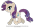 Size: 1149x942 | Tagged: safe, artist:tiffanymarsou, rarity, pony, unicorn, female, horn, mare, solo, white coat