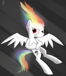 Size: 2000x2300 | Tagged: safe, artist:pandramodo, rainbow dash, pegasus, pony, commission, solo, super rainbow dash