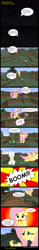 Size: 900x5832 | Tagged: safe, artist:deilan12, fluttershy, pegasus, pony, comic, creeper, crossover, minecraft