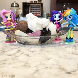 Size: 1080x1080 | Tagged: safe, derpibooru import, fluttershy, rainbow dash, rarity, equestria girls, doll, equestria girls minis, eqventures of the minis, irl, official, photo, toy