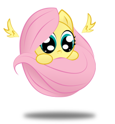 Size: 3074x3309 | Tagged: safe, artist:zackira, part of a set, fluttershy, pegasus, pony, ball, cute, high res, shyabetes, solo, sphere ponies