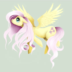 Size: 5400x5400 | Tagged: safe, artist:blondiegurl1129, fluttershy, pegasus, pony, absurd resolution, female, mare, solo