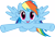 Size: 9348x6345 | Tagged: safe, artist:kayman13, artist:loboguerrero, derpibooru import, rainbow dash, pegasus, pony, absurd resolution, incoming hug, open arms, open mouth, simple background, smiling, solo, transparent background, vector