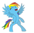 Size: 1858x1775 | Tagged: safe, artist:xbi, derpibooru import, rainbow dash, pegasus, pony, laughing, solo