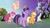 Size: 1600x900 | Tagged: safe, derpibooru import, screencap, applejack, fluttershy, pinkie pie, rainbow dash, rarity, twilight sparkle, twilight sparkle (alicorn), alicorn, earth pony, pegasus, pony, unicorn, princess twilight sparkle (episode), big crown thingy, black vine, derp, element of generosity, element of honesty, element of kindness, element of laughter, element of loyalty, element of magic, faic, female, lidded eyes, mane six, mare, twilight (astronomy)