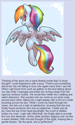 Size: 441x730 | Tagged: safe, artist:atryl, rainbow dash, pegasus, pony, /mlp/, 4chan, text, underhoof, waifu