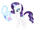 Size: 1507x1294 | Tagged: safe, artist:steffy-beff, rarity, pony, unicorn, female, magic, mare, purple mane, solo, white coat