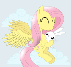 Size: 1520x1422 | Tagged: safe, artist:tgolyi, angel bunny, fluttershy, pegasus, pony, svg, vector