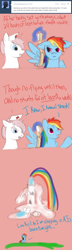 Size: 650x2250 | Tagged: safe, artist:shamrock, nurse redheart, rainbow dash, pegasus, pony, ask, ask nurse redheart, comic, tumblr