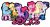 Size: 5602x3000 | Tagged: safe, artist:befishproductions, derpibooru import, applejack, fluttershy, pinkie pie, rainbow dash, rarity, twilight sparkle, twilight sparkle (alicorn), alicorn, earth pony, pegasus, pony, unicorn, absurd resolution, blushing, clothes, high res, mane six, signature, simple background, socks, striped socks, transparent background