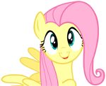 Size: 150x123 | Tagged: safe, artist:iks83, fluttershy, pegasus, pony, cute, female, mare, smiling