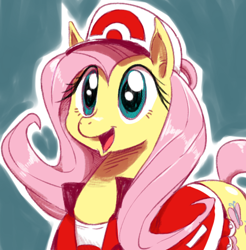 Size: 453x460 | Tagged: safe, artist:sunibee, fluttershy, cosplay, crossover, cute, diabetes, hat, pokémon, shyabetes, solo