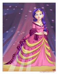 Size: 783x1000 | Tagged: safe, artist:jadiekins, rarity, clothes, dress, gala dress, humanized, solo