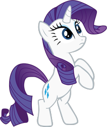 Size: 3394x4000 | Tagged: source needed, useless source url, safe, artist:joey, rarity, pony, unicorn, rearing, simple background, solo, transparent background, vector