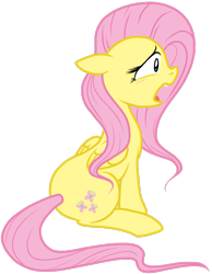 Size: 587x755 | Tagged: safe, artist:nukeleer, fluttershy, pegasus, pony, female, mare, pink mane, solo, yellow coat