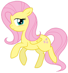 Size: 734x787 | Tagged: safe, artist:nukeleer, fluttershy, pegasus, pony, blushing, female, mare, solo