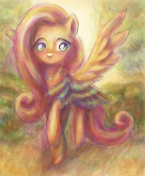 Size: 2800x3400 | Tagged: safe, artist:somepony77212, fluttershy, pegasus, pony, female, high res, mare, pink mane, yellow coat