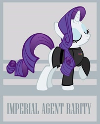 Size: 2008x2480 | Tagged: safe, artist:bouxn, rarity, pony, unicorn, clothes, costume, crossover, eyes closed, high res, solo, star wars, star wars: the old republic