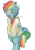 Size: 639x913 | Tagged: safe, artist:spazzikisster, artist:underneath-infinity, rainbow dash, pegasus, pony, semi-anthro, autumn, solo