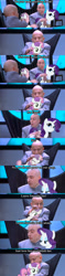 Size: 637x2680 | Tagged: safe, rarity, sweetie belle, pony, unicorn, austin powers, brush, comic, dr. evil, mini-me, parody