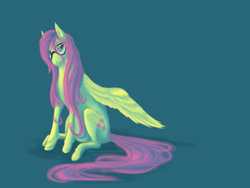 Size: 900x675 | Tagged: safe, artist:captainstorm, fluttershy, pegasus, pony, female, glasses, mare, solo