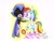 Size: 2157x1646 | Tagged: safe, artist:janadashie, derpibooru import, rainbow dash, pegasus, pony, alternative cutie mark placement, crossover, raven (teen titans), teen titans go, traditional art