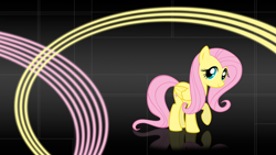 Size: 1920x1080 | Tagged: safe, artist:sirpayne, fluttershy, pegasus, pony, female, mare, pink mane, wallpaper, yellow coat