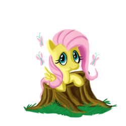 Size: 1152x1152 | Tagged: safe, artist:fauxsquared, fluttershy, pegasus, pony, female, mare, pink mane, solo, yellow coat