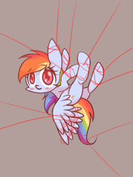 Size: 1200x1600 | Tagged: safe, artist:joycall6, rainbow dash, pegasus, pony, solo, string, tied