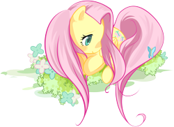 Size: 4051x2957 | Tagged: safe, artist:khyperia, fluttershy, pegasus, pony, simple background, solo, svg, transparent background, vector