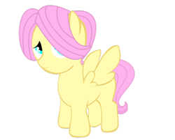 Size: 900x724 | Tagged: safe, artist:icedroplet, part of a set, butterscotch, fluttershy, pegasus, pony, colt, rule 63, simple background, solo, transparent background, vector