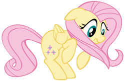 Size: 4588x3000 | Tagged: safe, artist:khyperia, fluttershy, pegasus, pony, simple background, solo, transparent background, vector