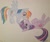 Size: 818x686 | Tagged: safe, artist:katiethyla, derpibooru import, rainbow dash, twilight sparkle, pegasus, pony, unicorn, cute, female, lesbian, mare, shipping, simple background, traditional art, twidash, upside down