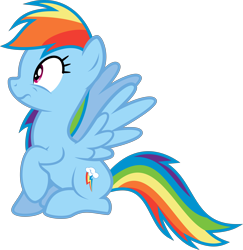 Size: 8000x8225 | Tagged: safe, artist:sir-teutonic-knight, rainbow dash, pegasus, pony, absurd resolution, simple background, solo, transparent background, vector