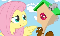 Size: 1150x680 | Tagged: safe, artist:burrburro, fluttershy, pegasus, pony, female, mare, pink mane, solo, yellow coat