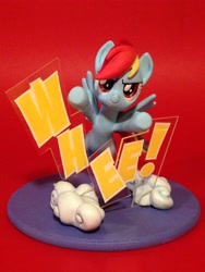 Size: 2448x3264 | Tagged: safe, artist:mlpony46, rainbow dash, cloud, irl, photo, sculpture, solo