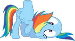 Size: 1378x748 | Tagged: artist needed, source needed, safe, rainbow dash, pegasus, pony, detachable head, disembodied head, headless, modular, simple background, solo, transparent background, vector, wat