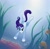 Size: 976x963 | Tagged: safe, artist:alipes, rarity, pony, unicorn, female, mare, purple mane, solo, underwater, white coat