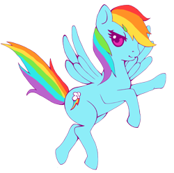 Size: 2686x2673 | Tagged: safe, artist:allymoodyneko, rainbow dash, pegasus, pony, female, mare, simple background, solo, transparent background