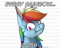 Size: 1280x1024 | Tagged: safe, artist:arceus55, rainbow dash, pegasus, pony, derp, drool, solo