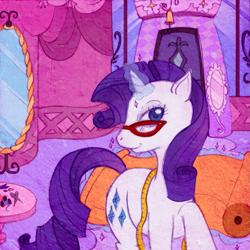 Size: 937x936 | Tagged: safe, artist:tinuleaf, rarity, pony, unicorn, female, glasses, horn, mare, white coat