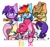 Size: 393x367 | Tagged: safe, artist:adetuddymax, derpibooru import, applejack, fluttershy, pinkie pie, rainbow dash, rarity, twilight sparkle, twilight sparkle (alicorn), alicorn, earth pony, pegasus, pony, unicorn, digital art, looking at you, simple background, smiling, white background