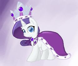 Size: 634x538 | Tagged: safe, artist:kiruki1999, princess platinum, rarity, pony, unicorn, female, mare, purple mane, solo, white coat