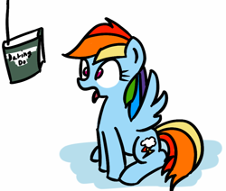 Size: 848x720 | Tagged: safe, artist:ilv, daring do, rainbow dash, pegasus, pony, bait, carrot on a stick, tongue out