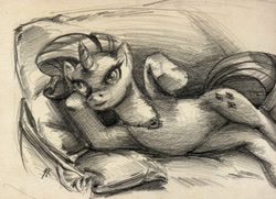 Size: 1024x741 | Tagged: safe, artist:cow41087, rarity, pony, unicorn, draw me like one of your french girls, female, mare, monochrome, necklace, parody, solo, sultry pose, titanic