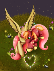 Size: 600x800 | Tagged: safe, artist:siempre-cayendo, big macintosh, fluttershy, earth pony, pegasus, pony, fluttermac, male, shipping, stallion, straight