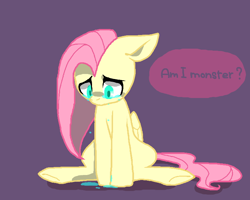 Size: 750x600 | Tagged: safe, artist:tona, fluttershy, pegasus, pony, crying, female, pixiv, sad, solo