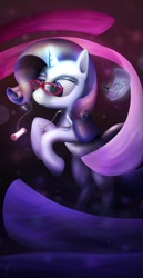 Size: 1096x2130 | Tagged: safe, artist:subjectnumber2394, rarity, pony, unicorn, glasses, needle, sewing, thread