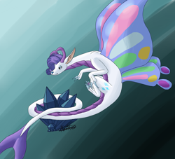 Size: 900x818 | Tagged: safe, artist:heatherblaze725, rarity, dragon, dragonified, raridragon, solo, species swap